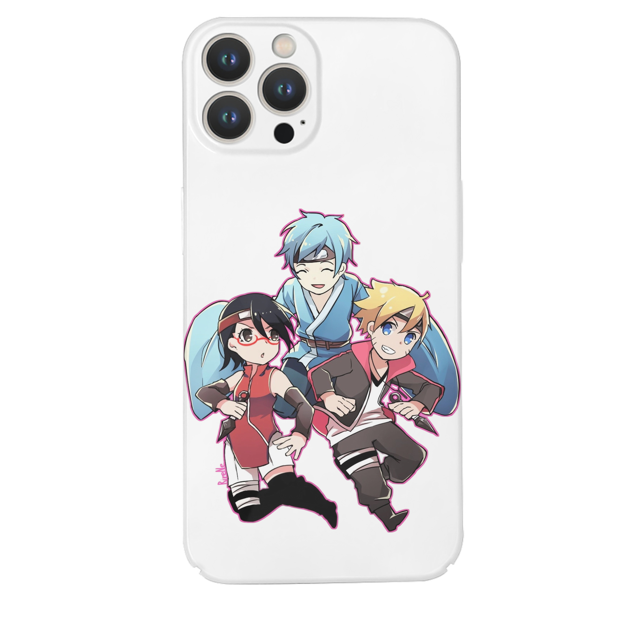 （画像用） NARUTO -ナルト- うちは サラダ Uchiha Sarada 【iPhone 14シリーズ対応】ハードケース